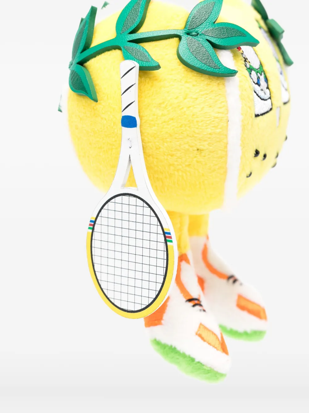 Casablanca Tennis Ball-charm Keyring In Yellow