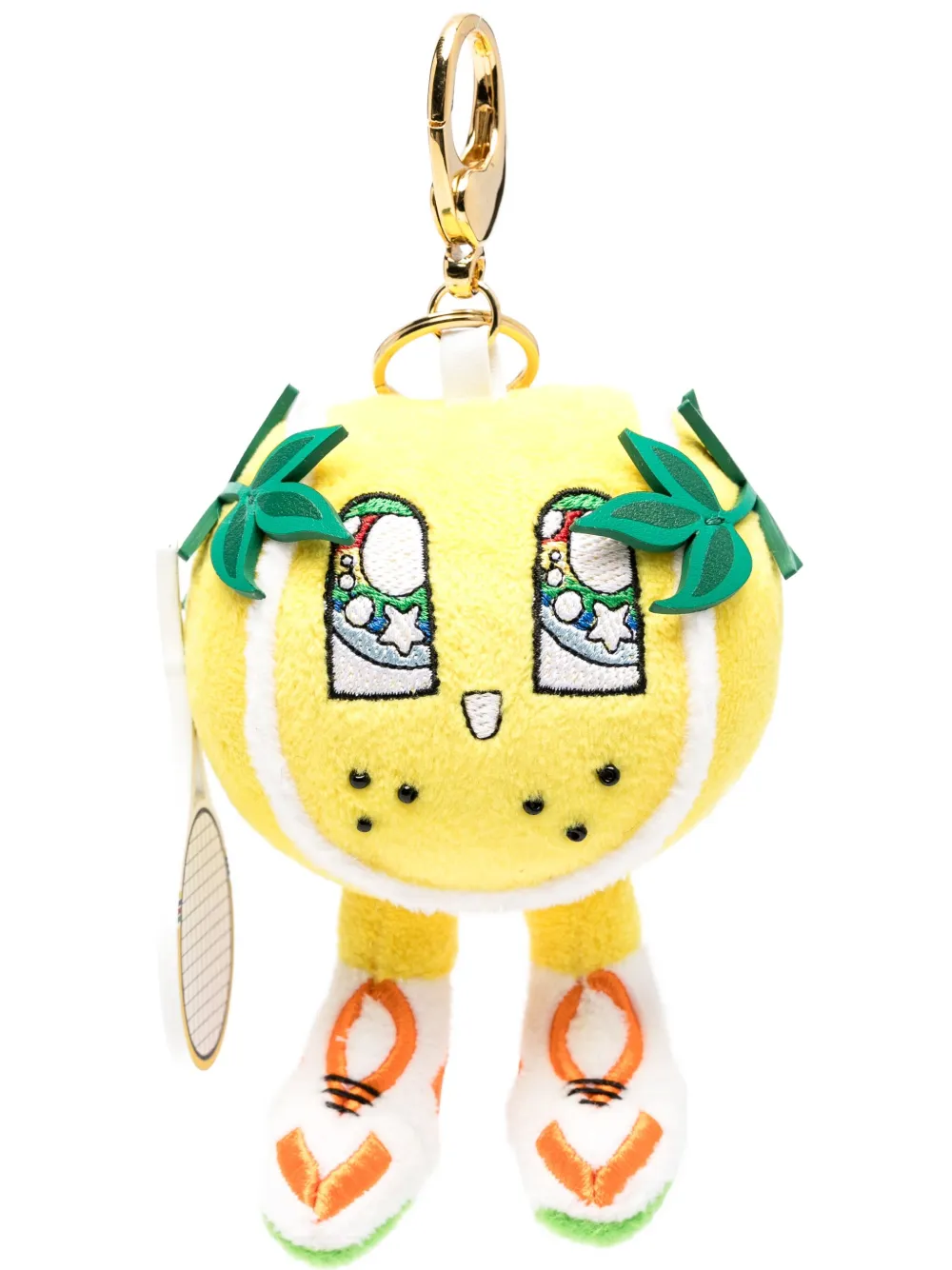 Casablanca Tennis Ball-charm Keyring In Yellow