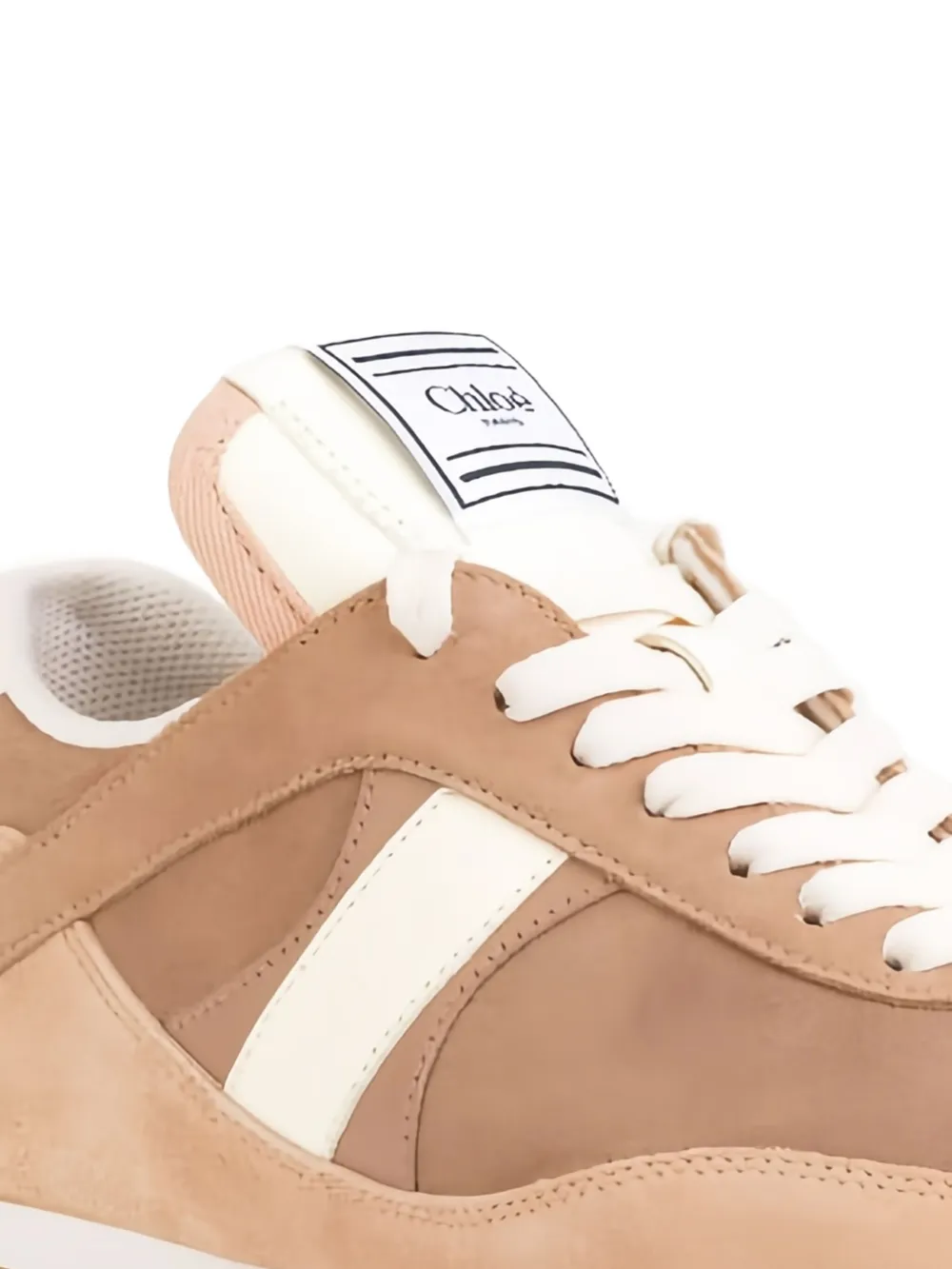 Chloé Kick sneakers met logopatch - Beige