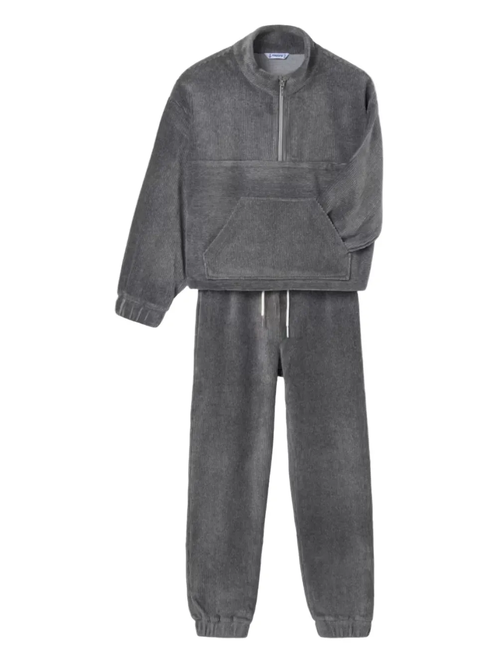 Mayoral corduroy two-piece tracksuit - Grigio