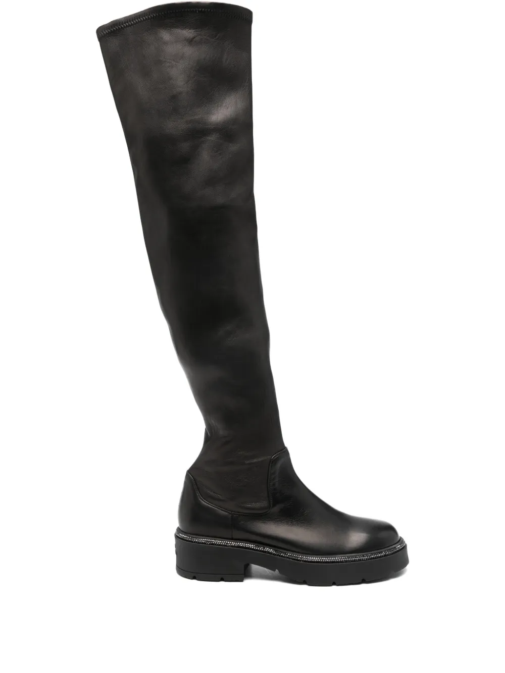 René Caovilla 40mm Embellished Knee-high Boots In Multi