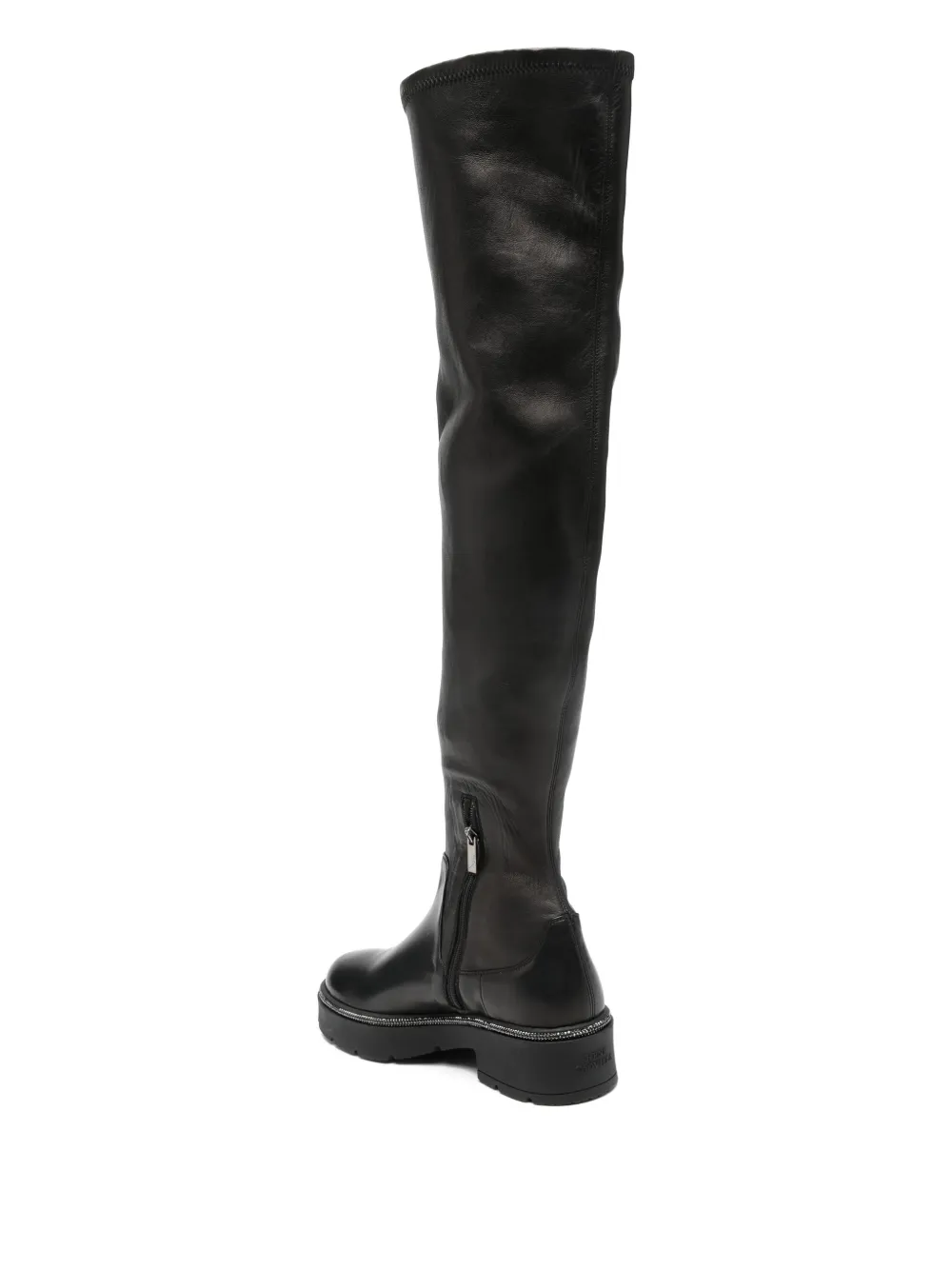 René Caovilla 40mm Embellished Knee-high Boots In Multi