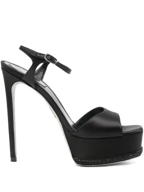 René Caovilla sandalias con plataforma y apliques y tacón de 150mm