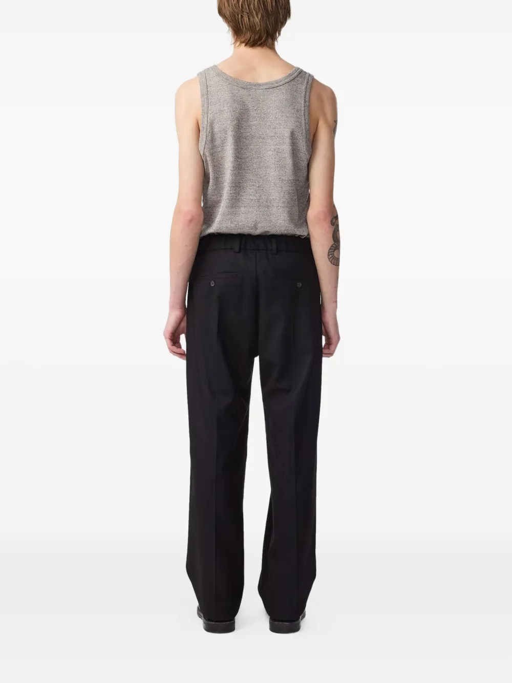 NN07 pleated trousers - Zwart