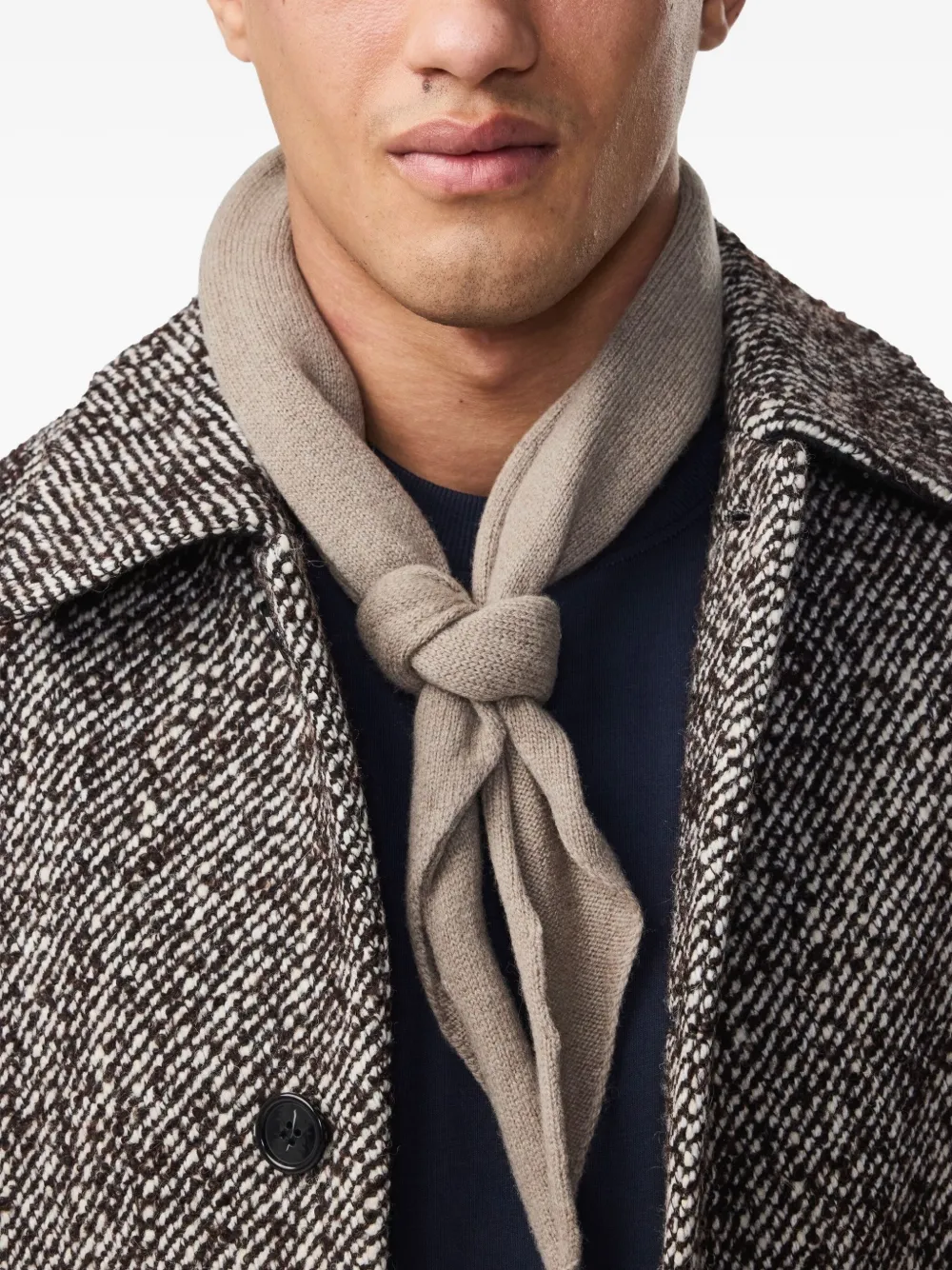 NN07 Triangel wollen sjaal Beige