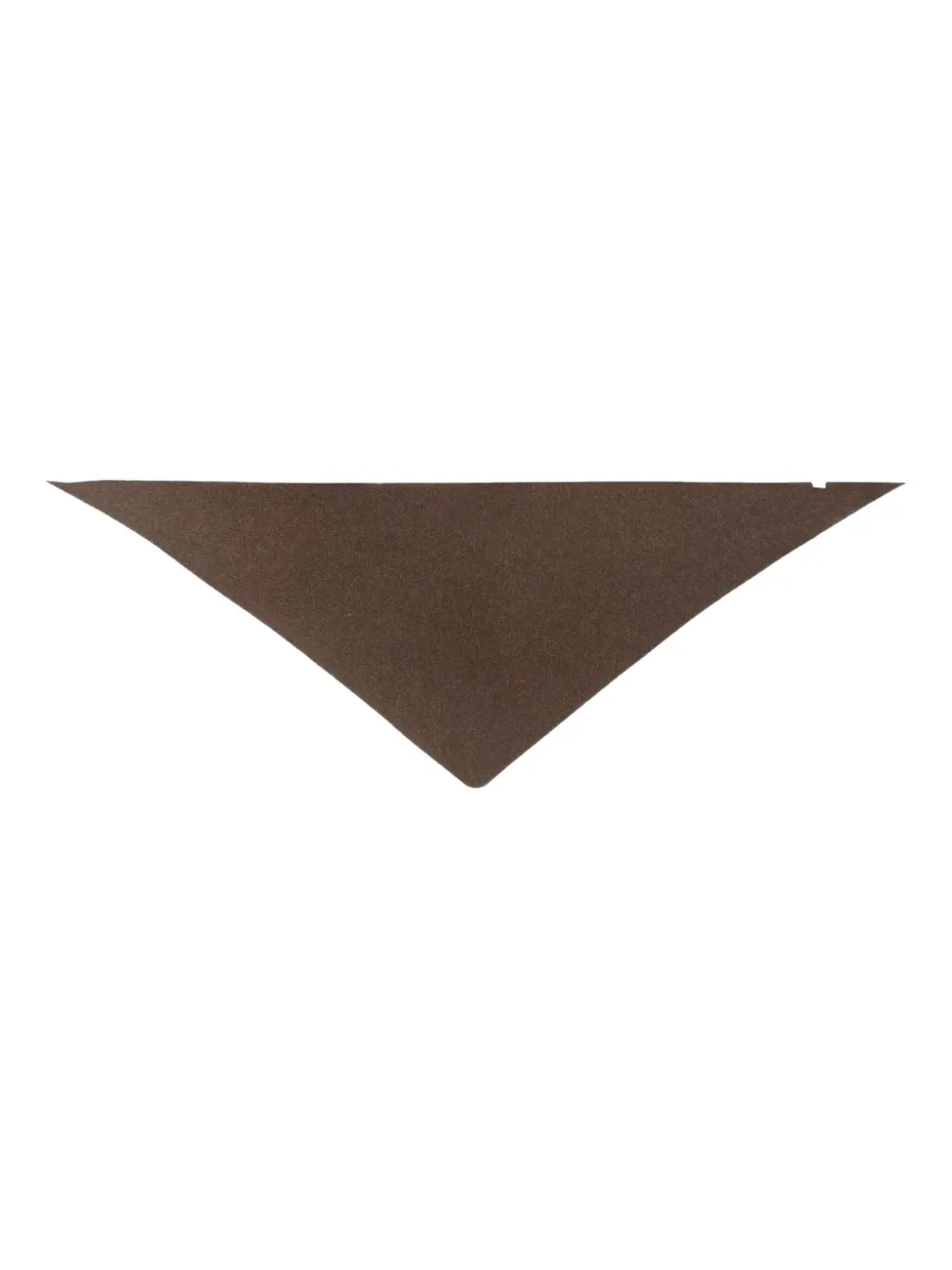Nn07 Triangle Wool Scarf In Brown