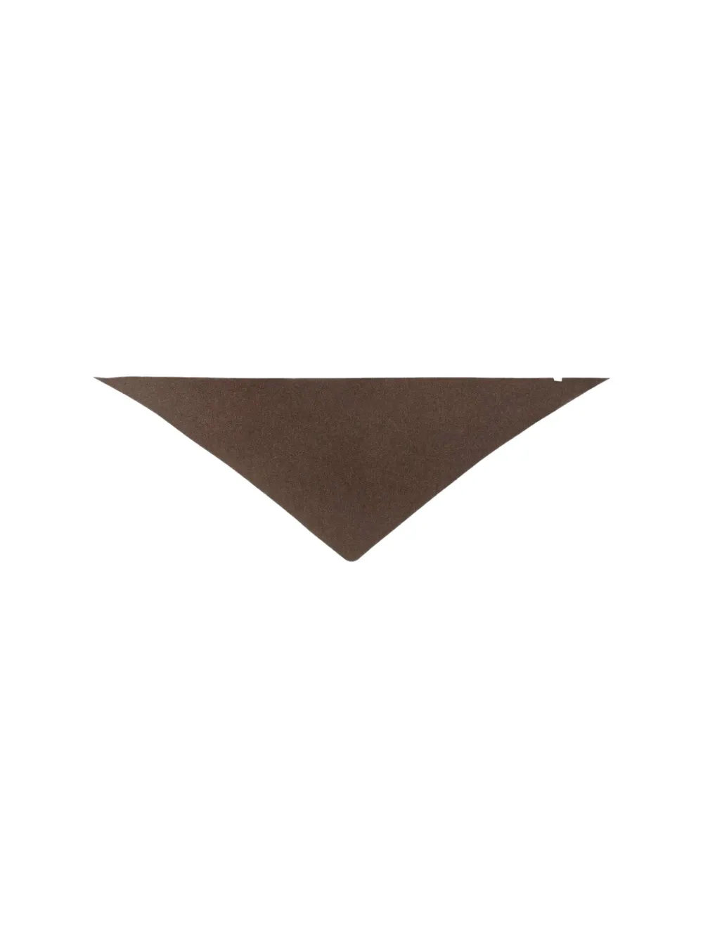 Nn07 Triangle Wool Scarf In Brown