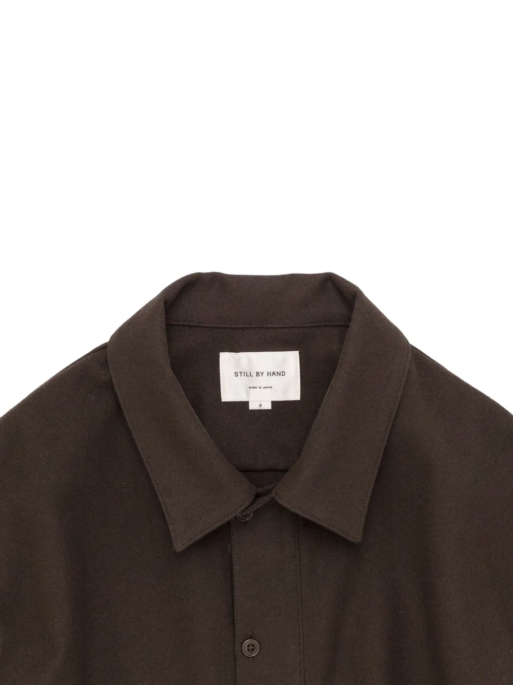 Still By Hand Buttoned Polo Shirt In Brown