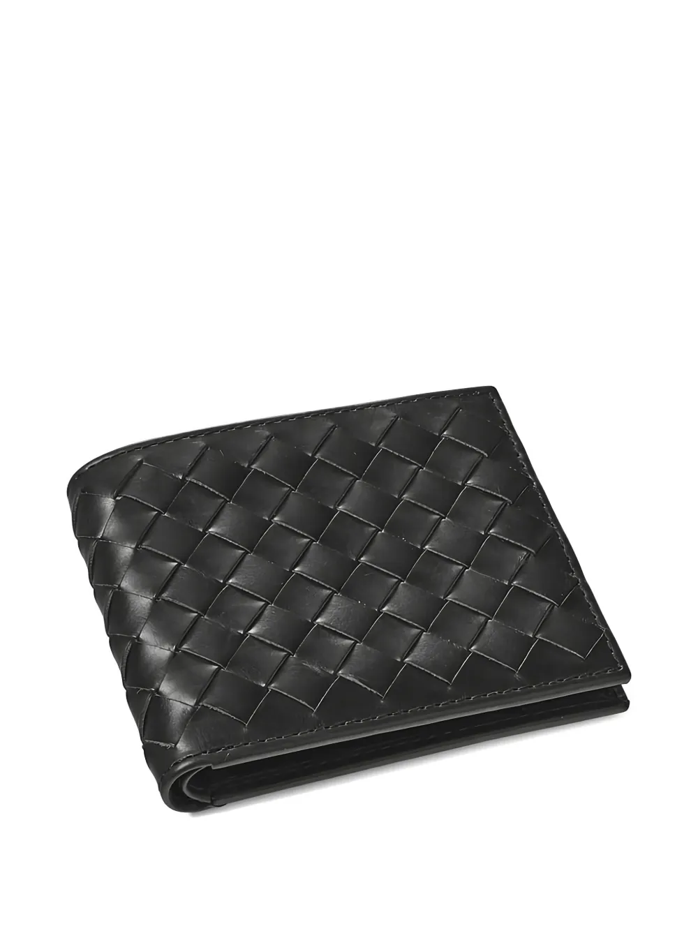 Aspinal Of London interwoven bi-fold wallet | Black | Image 1