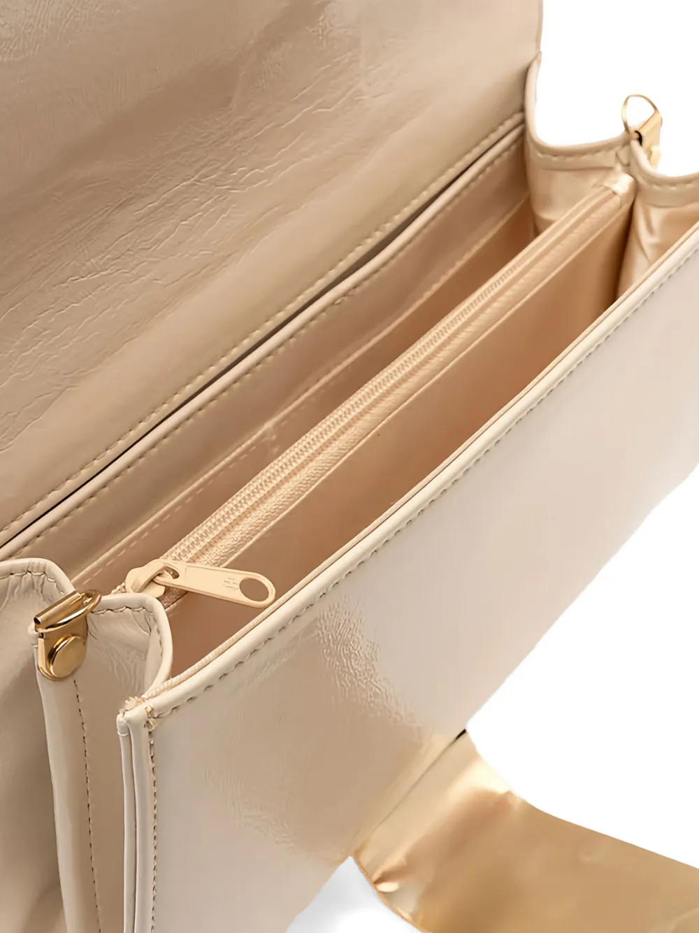 Twenty Four Haitch Flap-design Shoulder Bag In Neutral