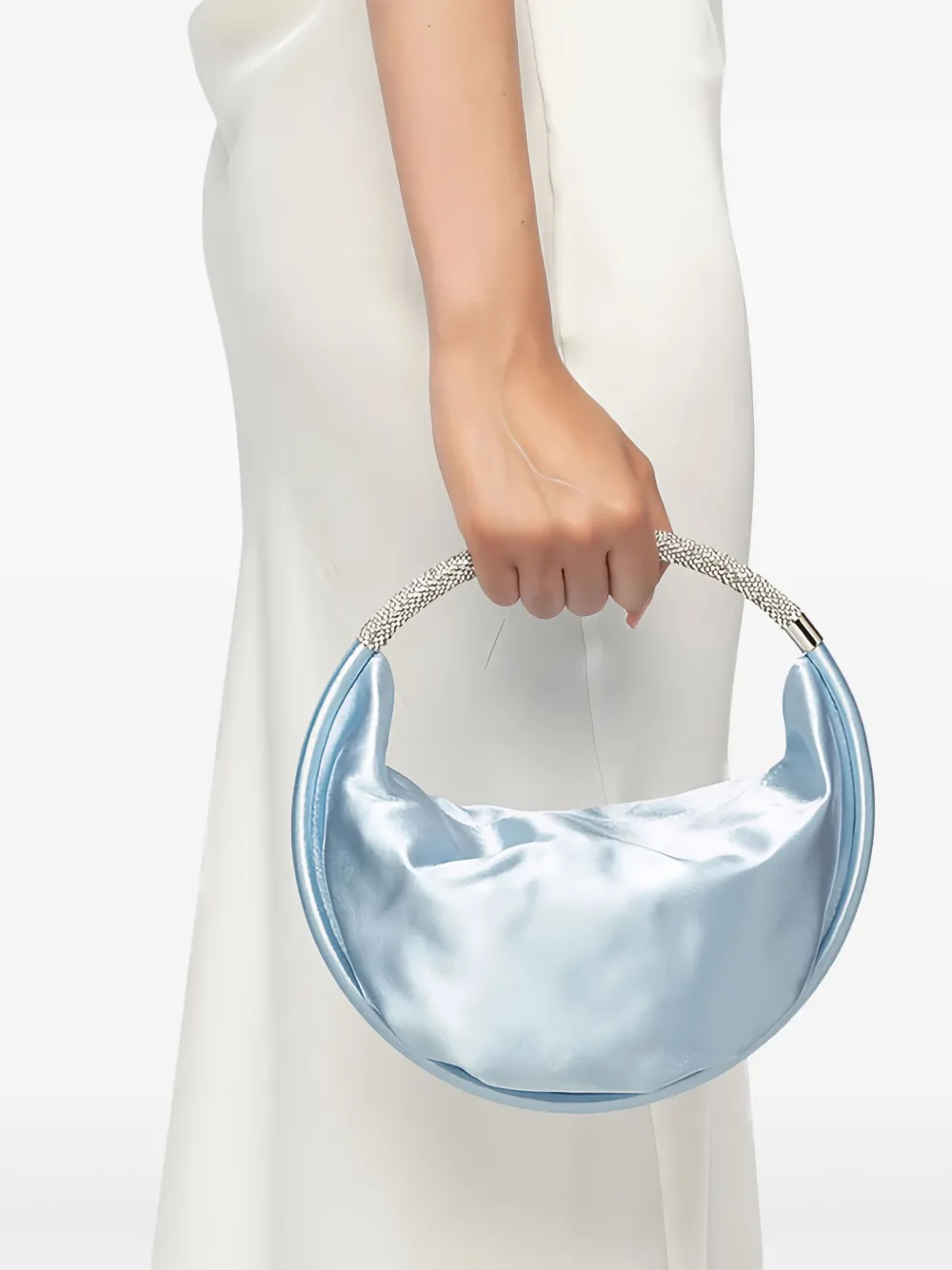 TWENTY FOURHAITCH Chiara schoudertas met verfraaid handvat - Blauw
