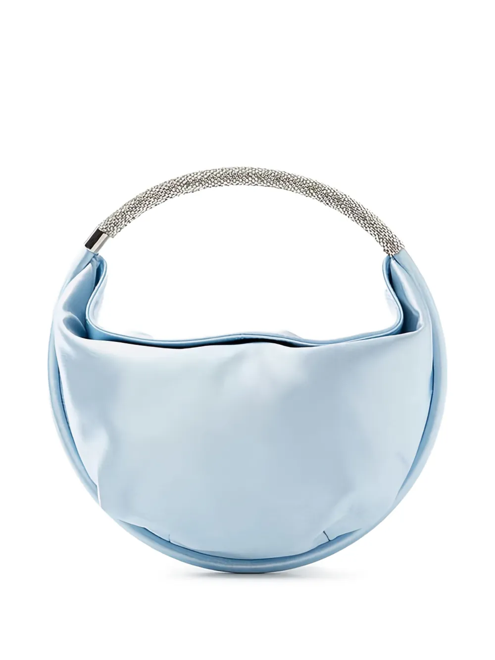 Twenty Four Haitch Chiara Embellished-handle Shoulder Bag In Blue