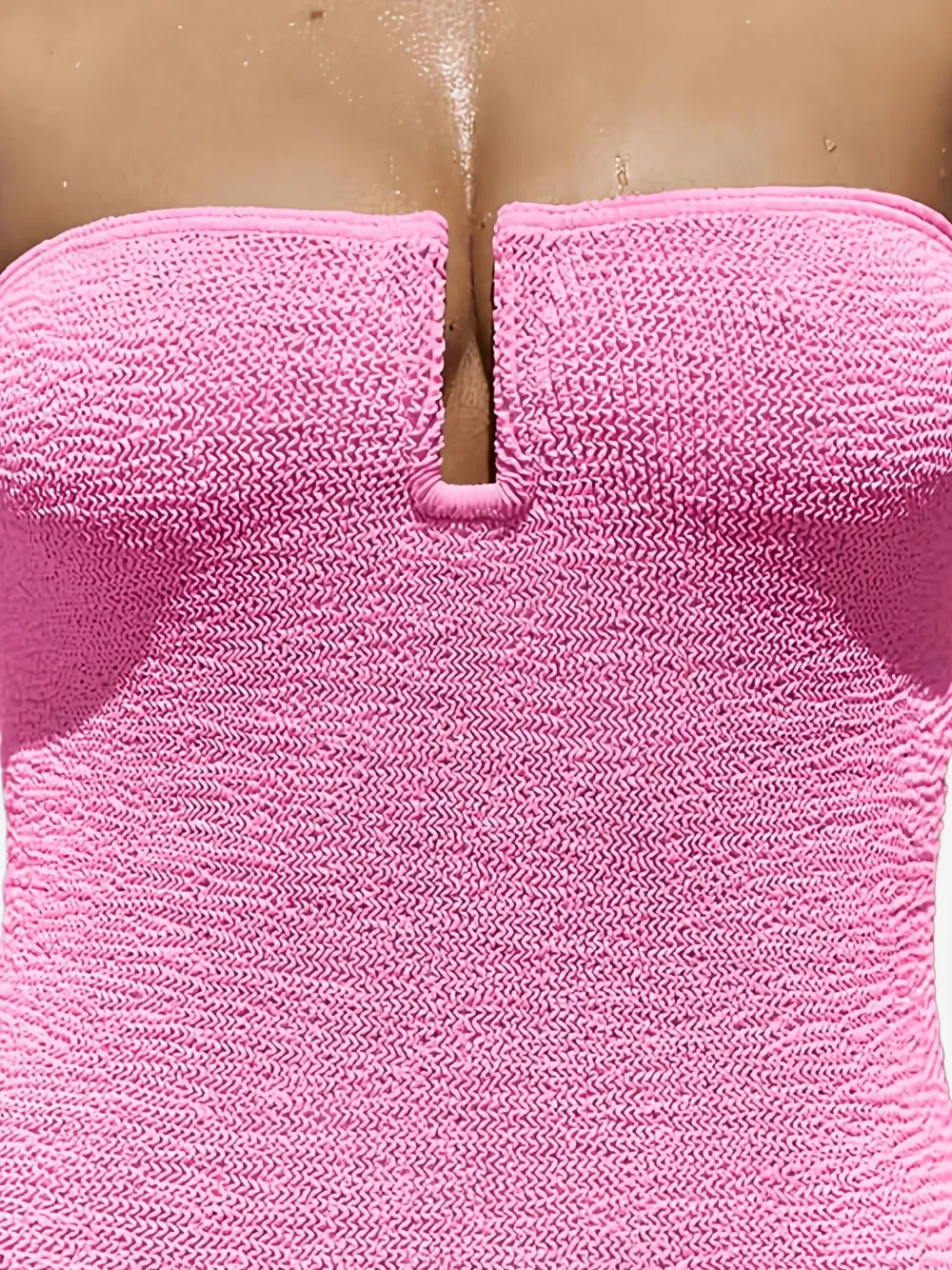 Bond-eye Blake seersucker badpak Roze