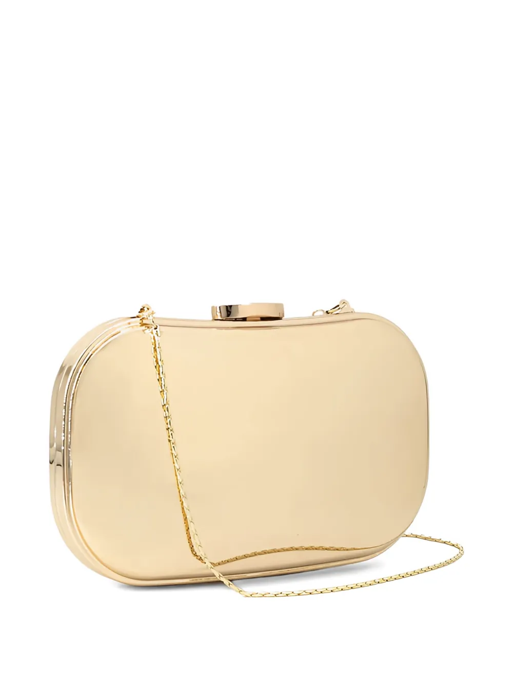 Twenty Four Haitch Chain-strap Clutch Bag In Gold