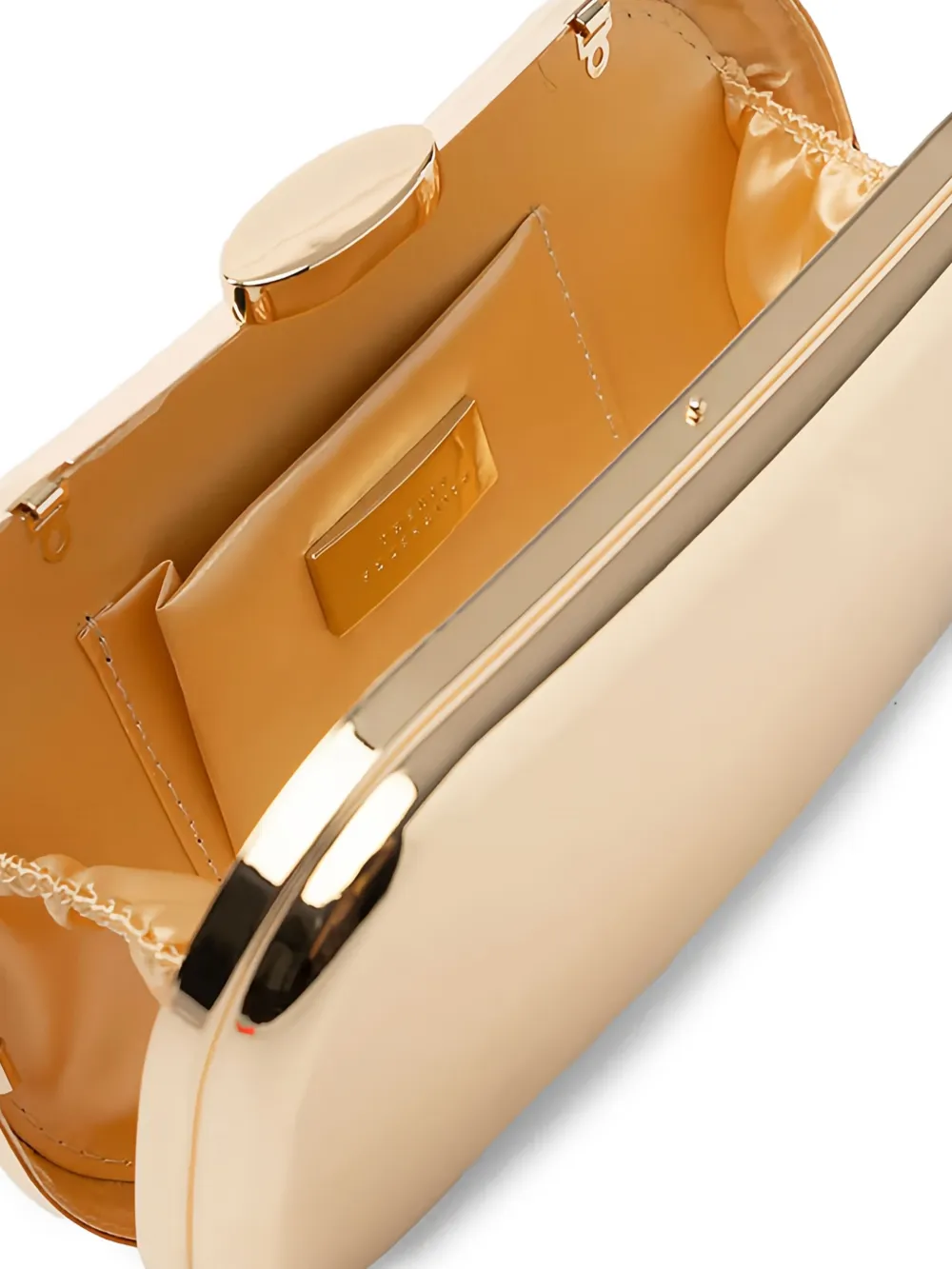 Twenty Four Haitch Chain-strap Clutch Bag In Gold