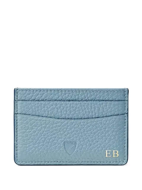 Aspinal Of London logo-plaque cardholder