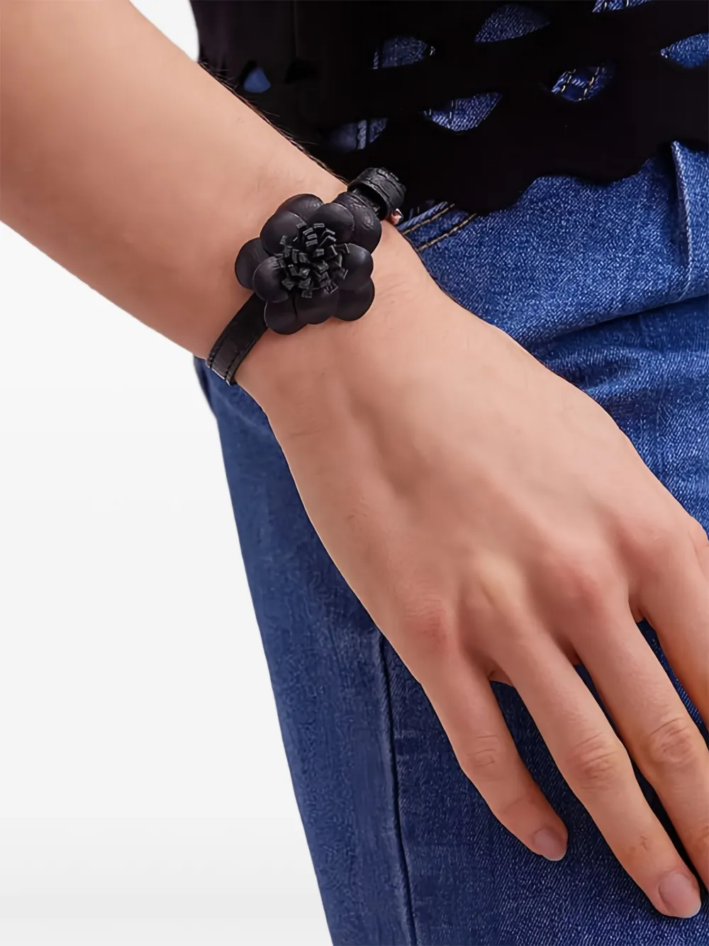 Anne Fontaine Bracciale Florane - Nero