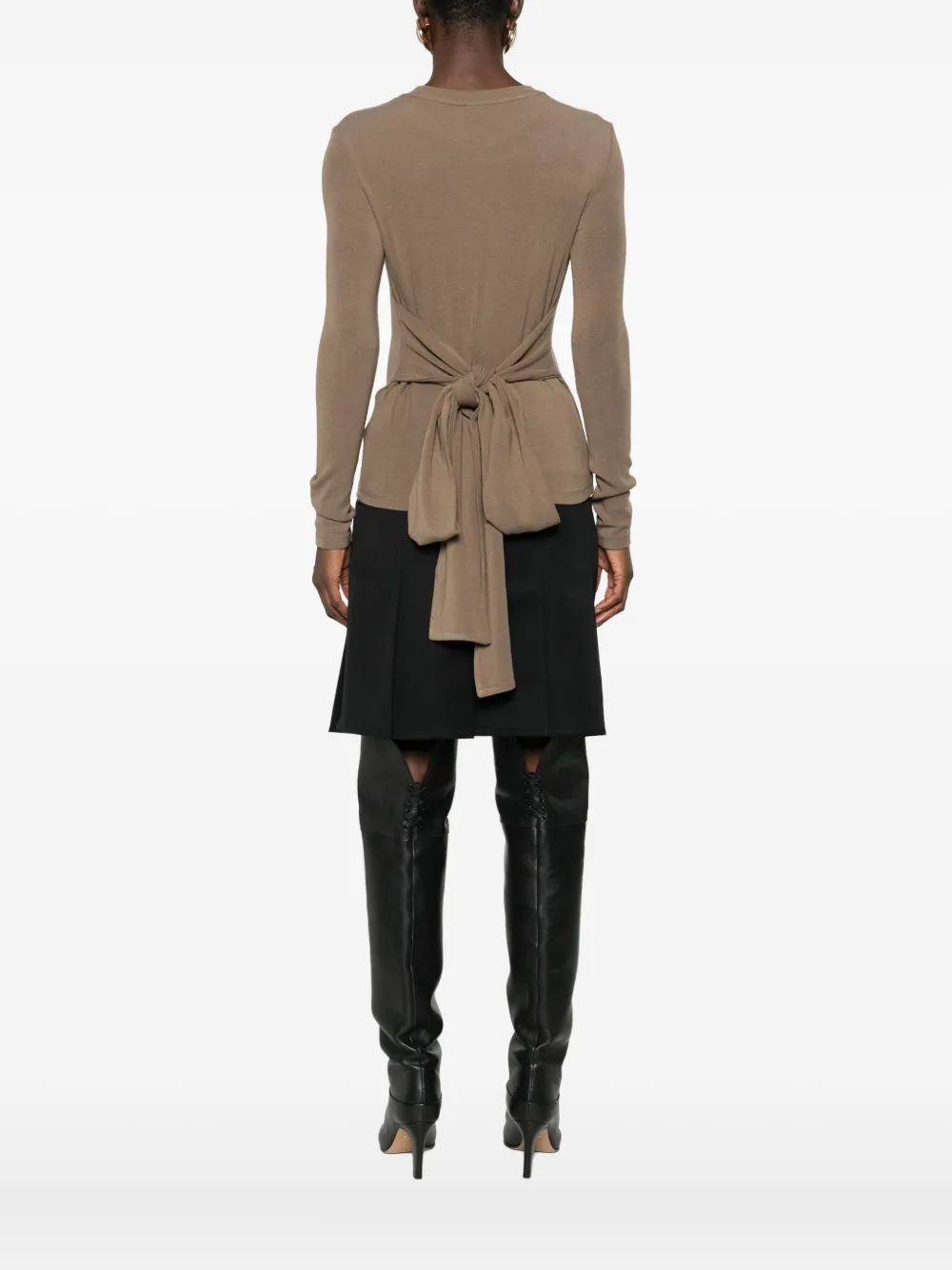 Eleh Fine-knit Jumper In Brown