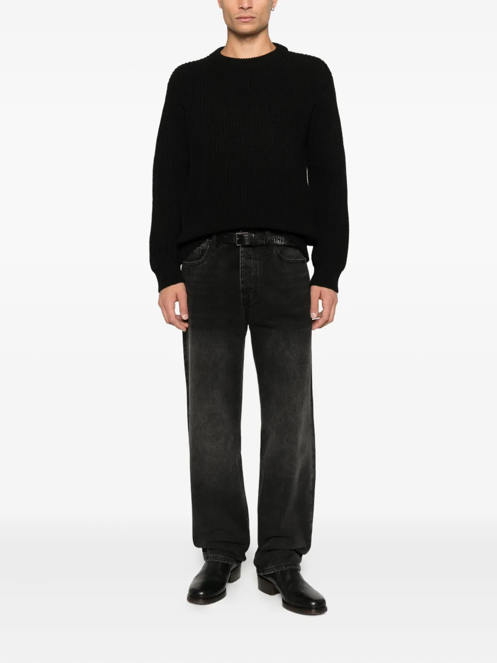 IMPERIAL crew-neck sweater - Zwart