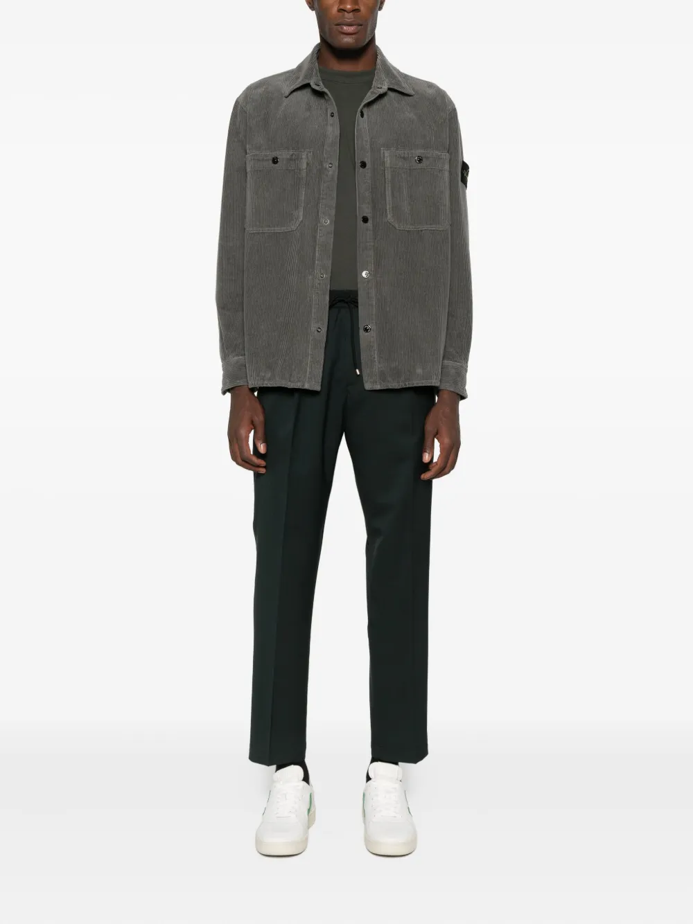 Stone Island corduroy shirt - Grijs