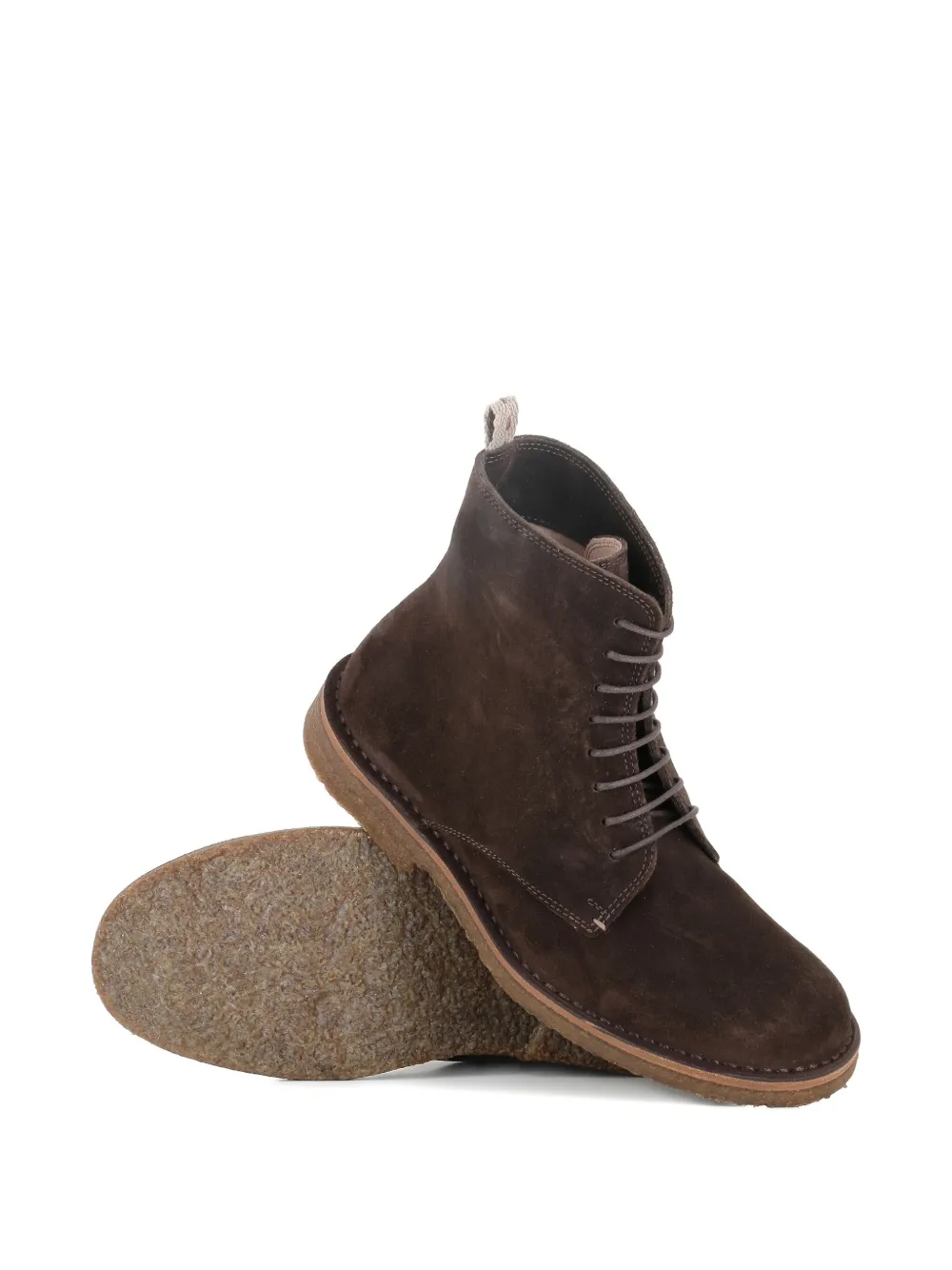 Astorflex Flex suède veterlaarzen Bruin