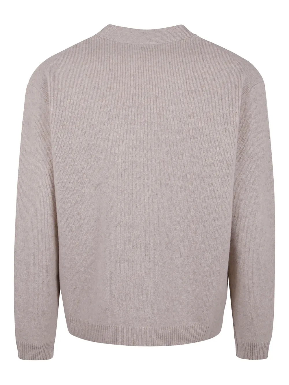 Maison Kitsuné Fox-patch Cardigan In Neutral