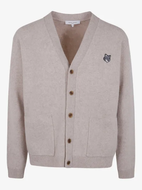 Maison Kitsuné Cardigan mit Fuchs-Patch