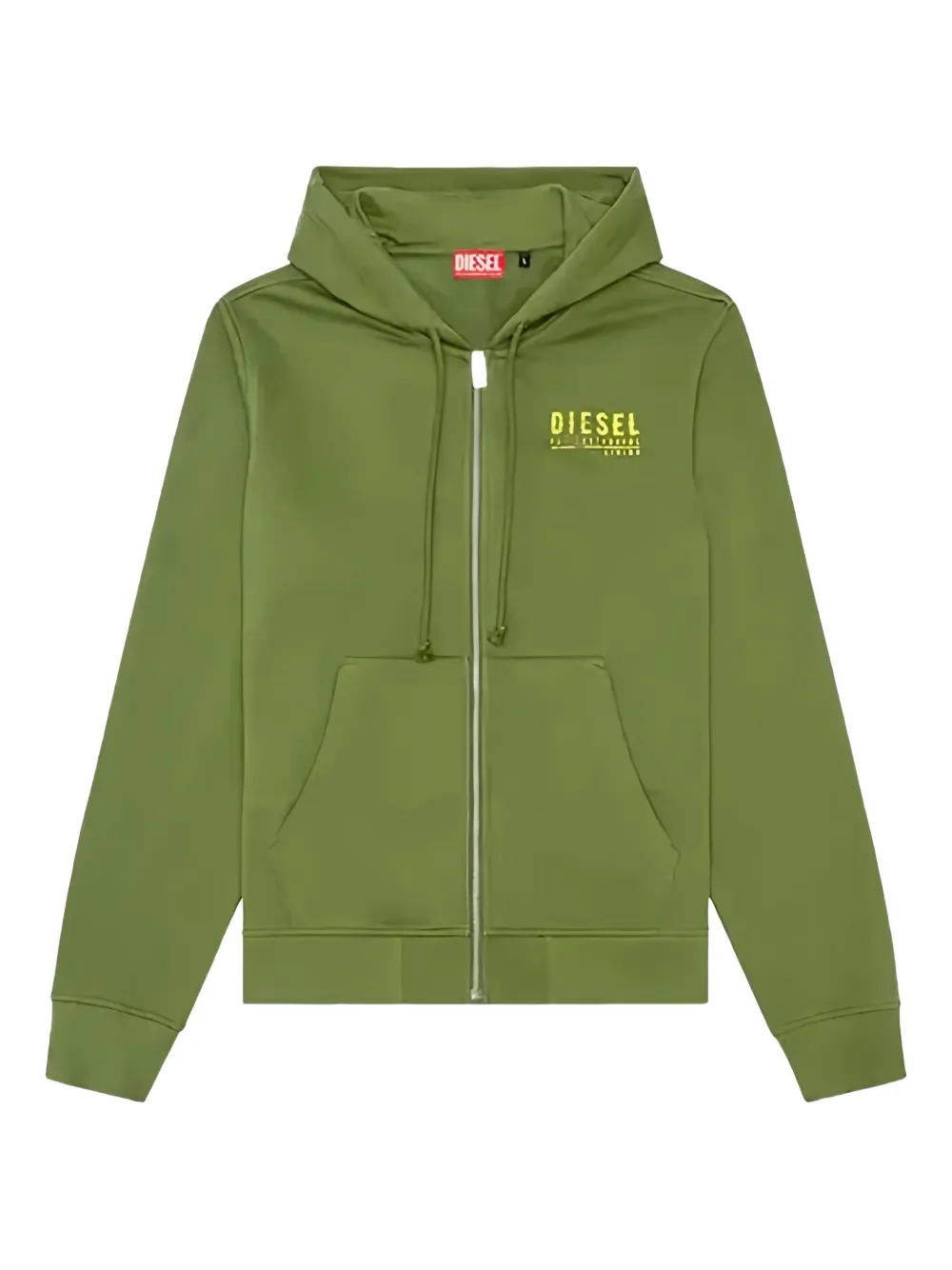 Diesel Zip Hoodie Sweatshirt In Green