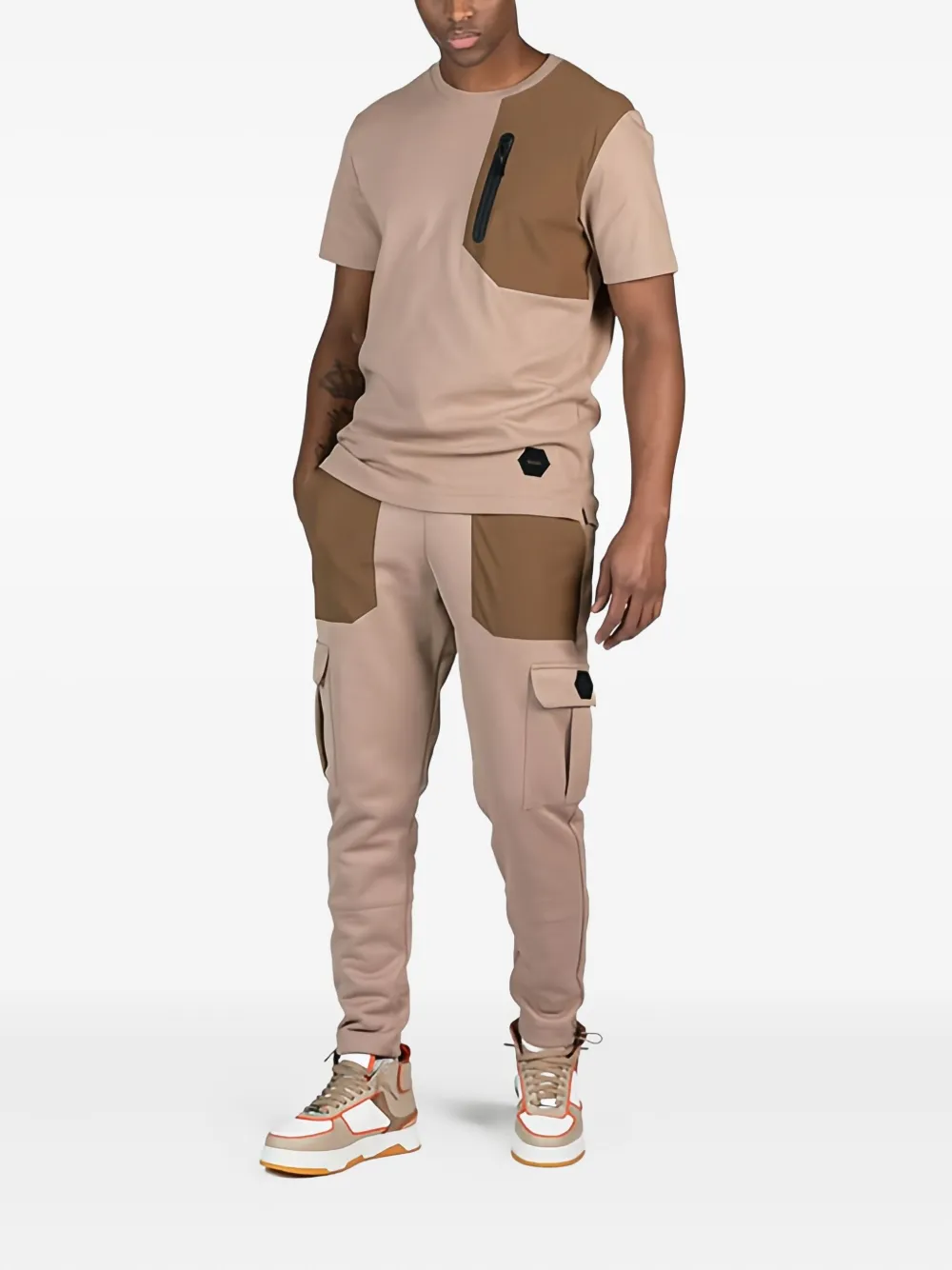 BALR. Joggingbroek met cargo vlakken - Beige