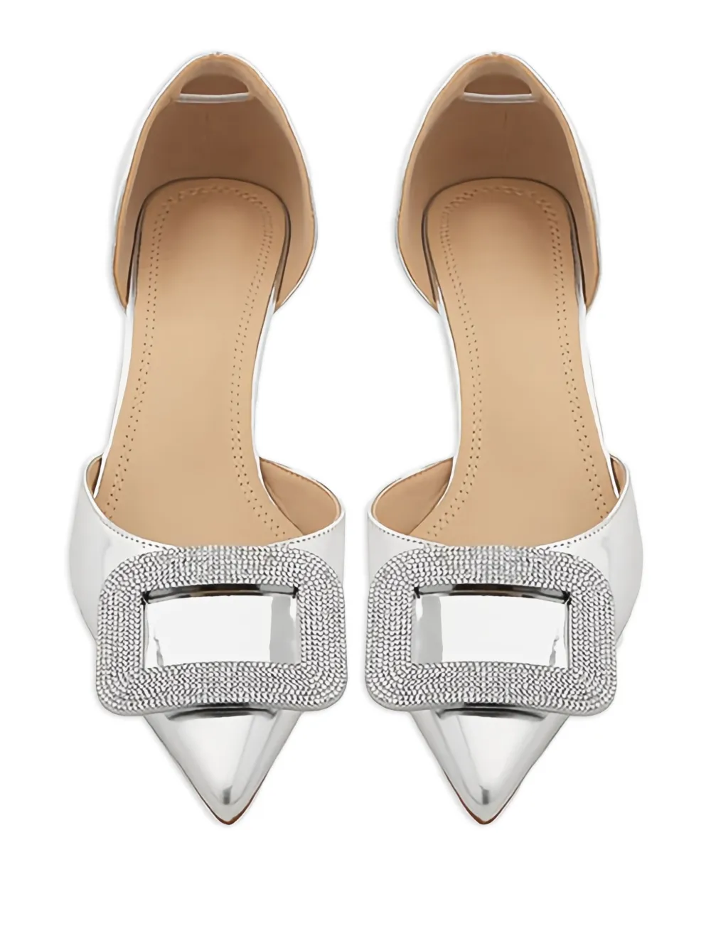 Twenty Four Haitch 50mm Cannes Embellished Pumps In White