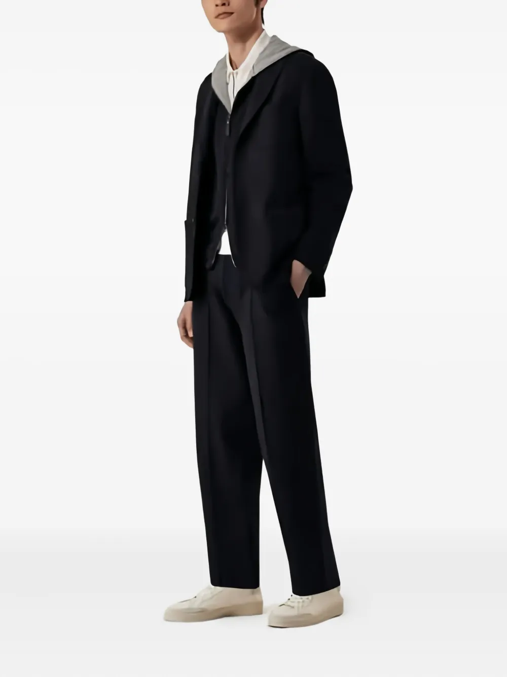 Canali Broek met trekkoord - Blauw