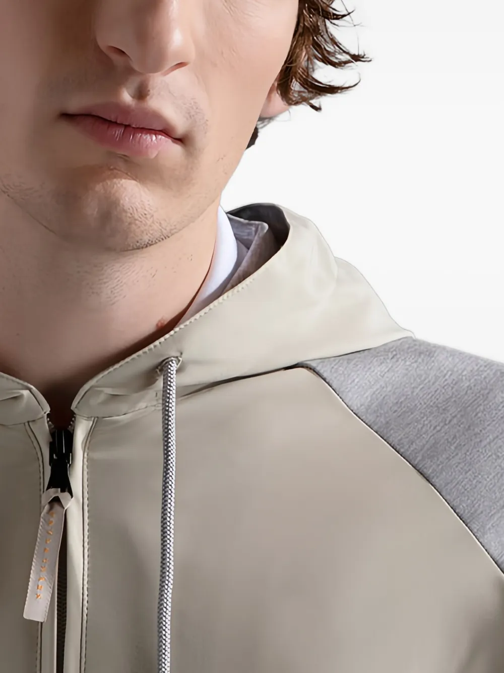 Paul & Shark Jack met capuchon en rits Beige