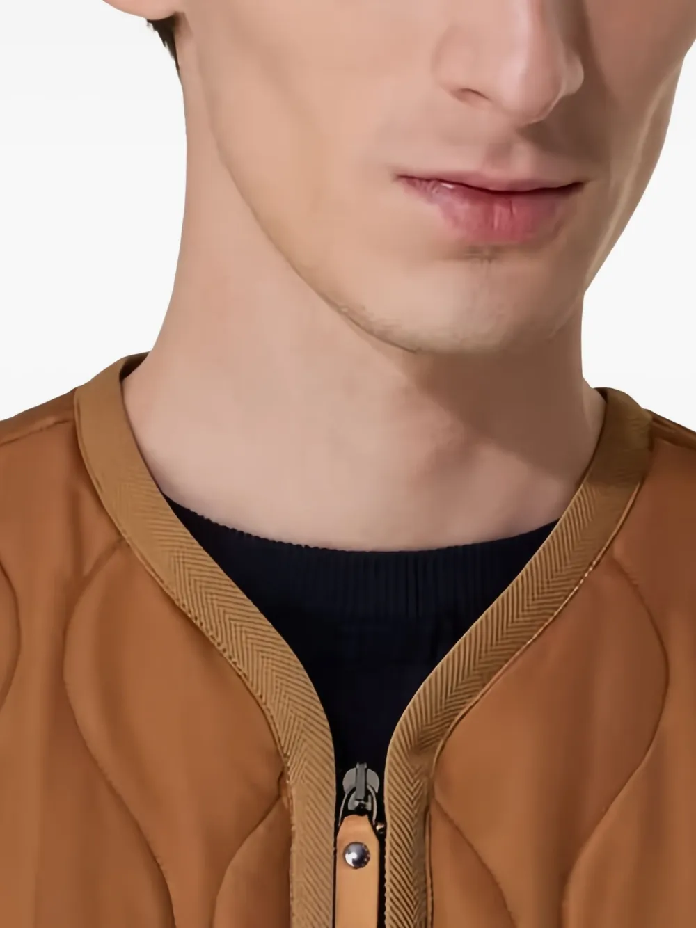 Canali Bodywarmer met rits Bruin