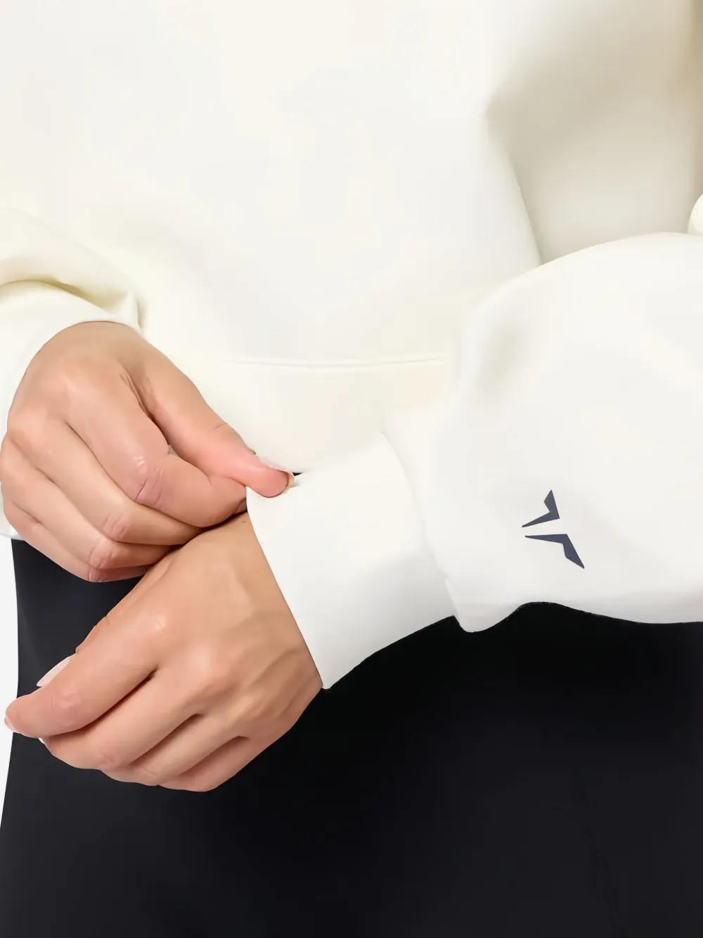 Squatwolf Balloon-sleeve Cropped Hoodie In White