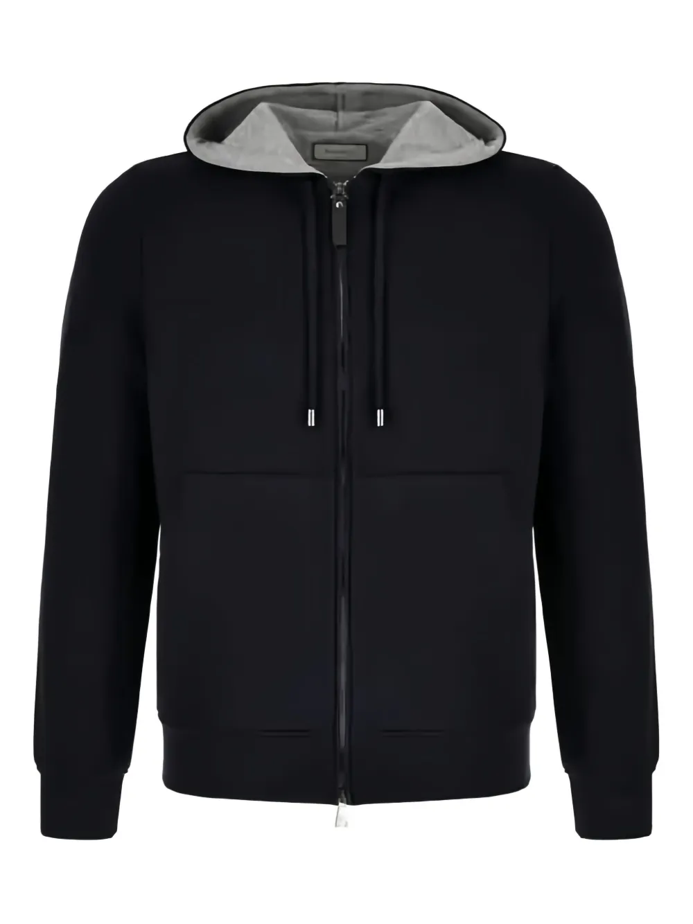Canali Zip Hoodie In Blue
