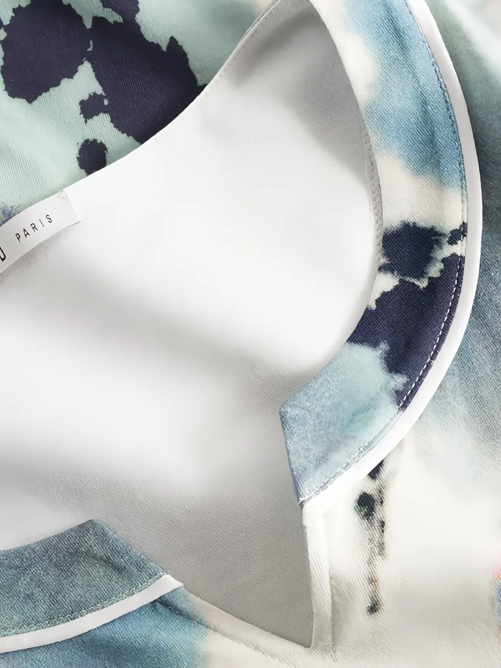 Louis Feraud Nachtjapon met ronde hals en bloemenprint Blauw