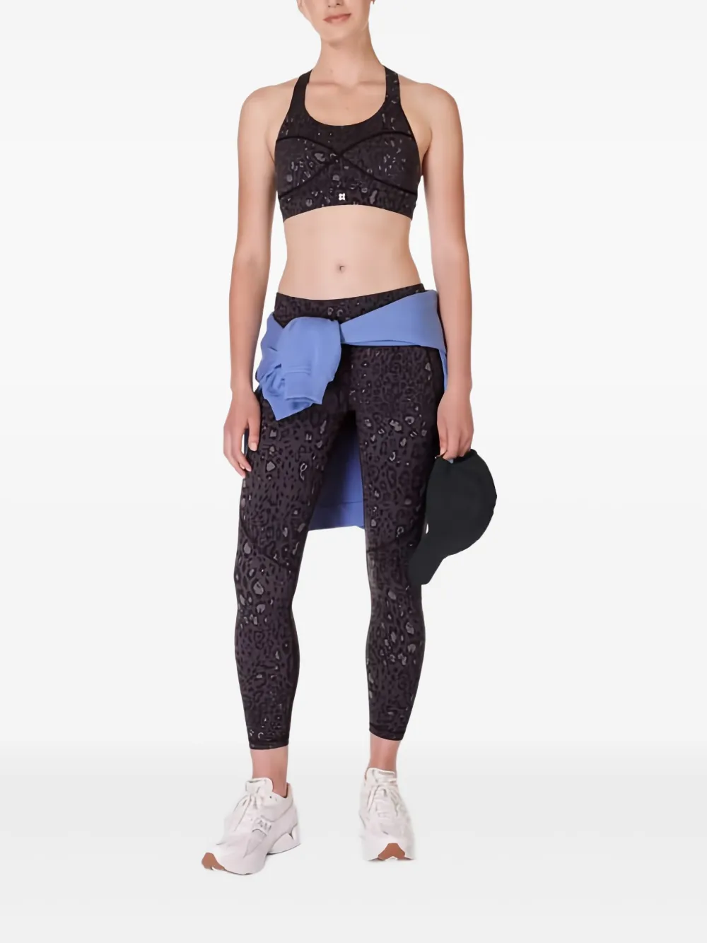 Sweaty Betty Legging met luipaardprint - Zwart
