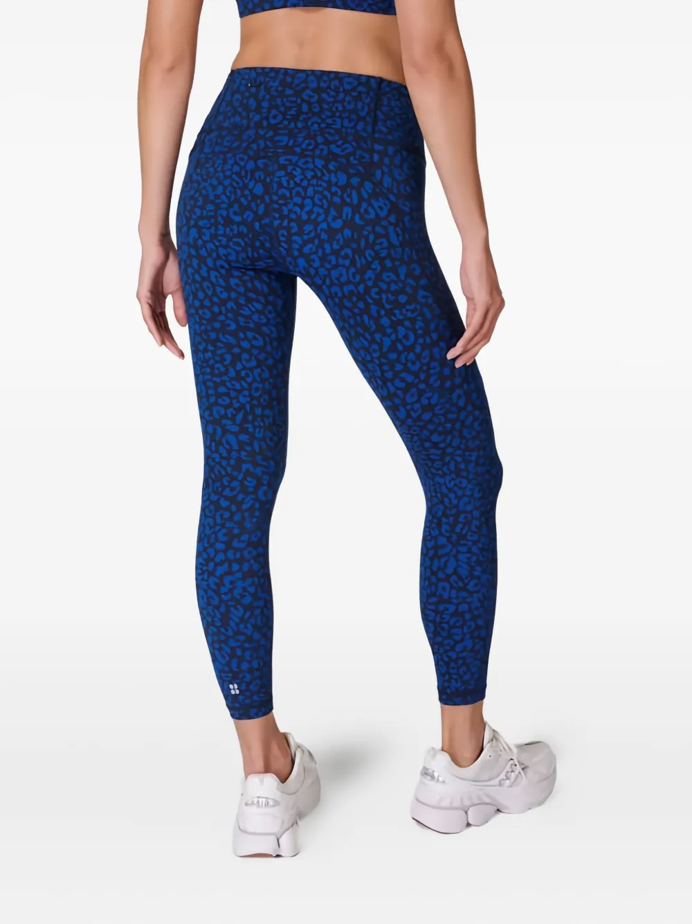 Sweaty Betty Power 7/8 Animal-print Leggings In Blue