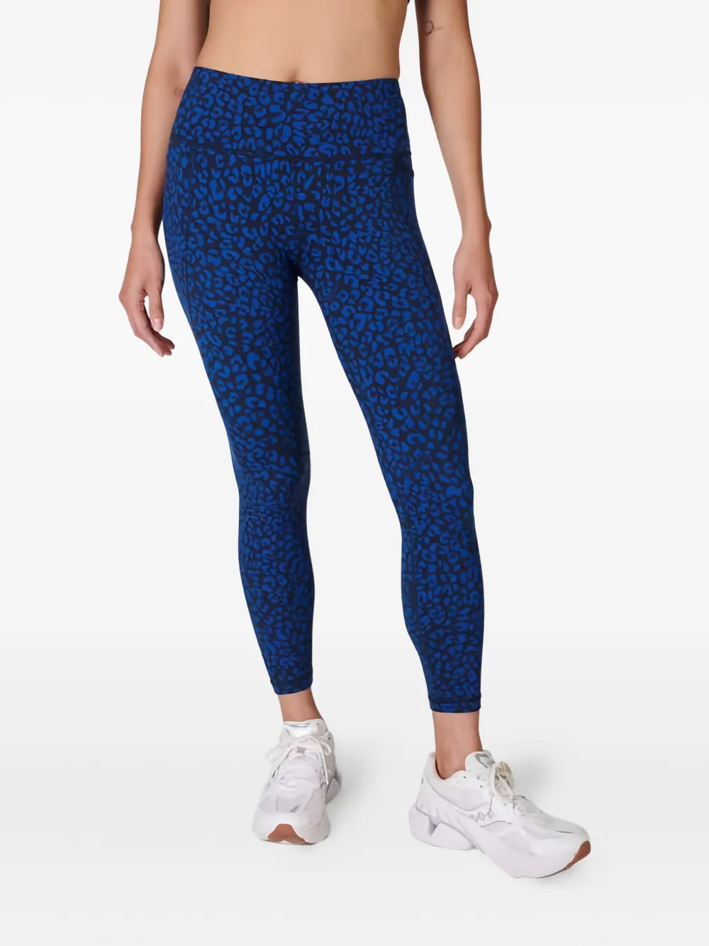Sweaty Betty Power 7/8 Animal-print Leggings In Blue