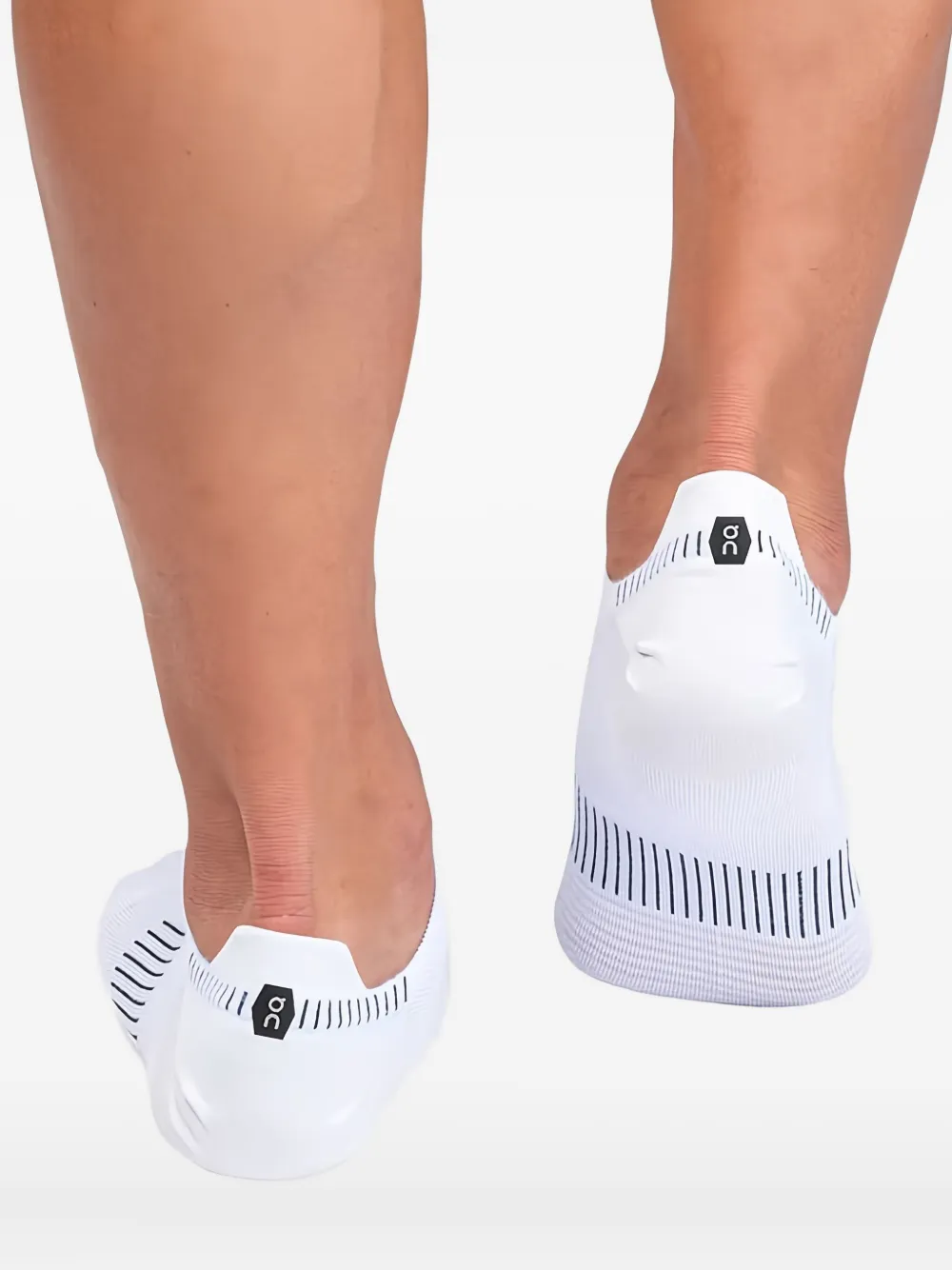 On Running Ultralight Low Stripe Socks In White