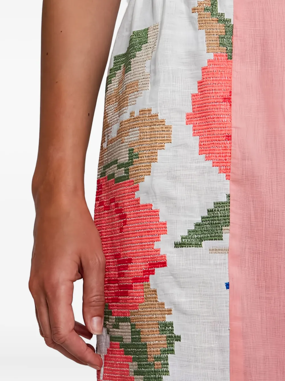 Greek Archaic Kori Elasticated-waist Floral Trousers In Multi