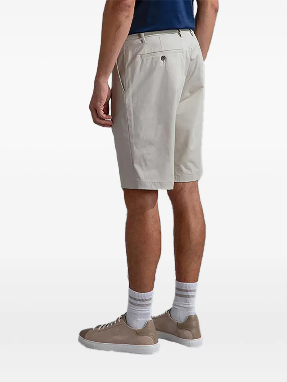 Paul & Shark Bermuda shorts met knopen Beige