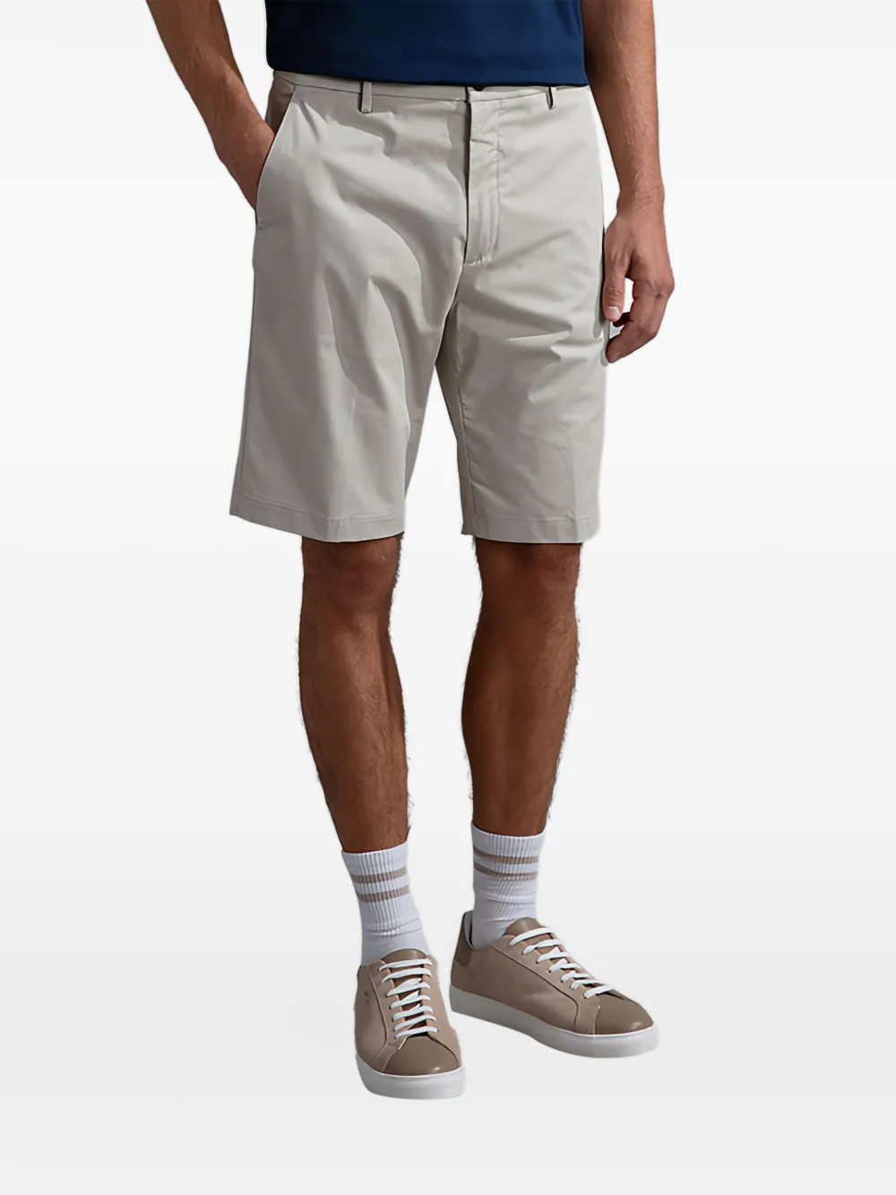 Paul & Shark Bermuda shorts met knopen Beige