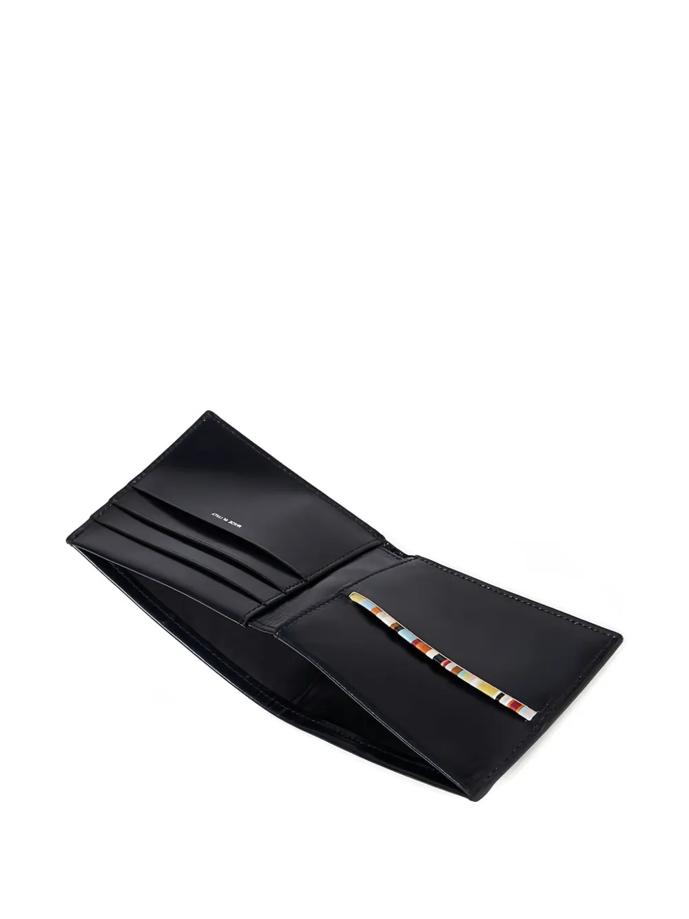 Paul Smith Bi-fold Stripe Wallet In Black