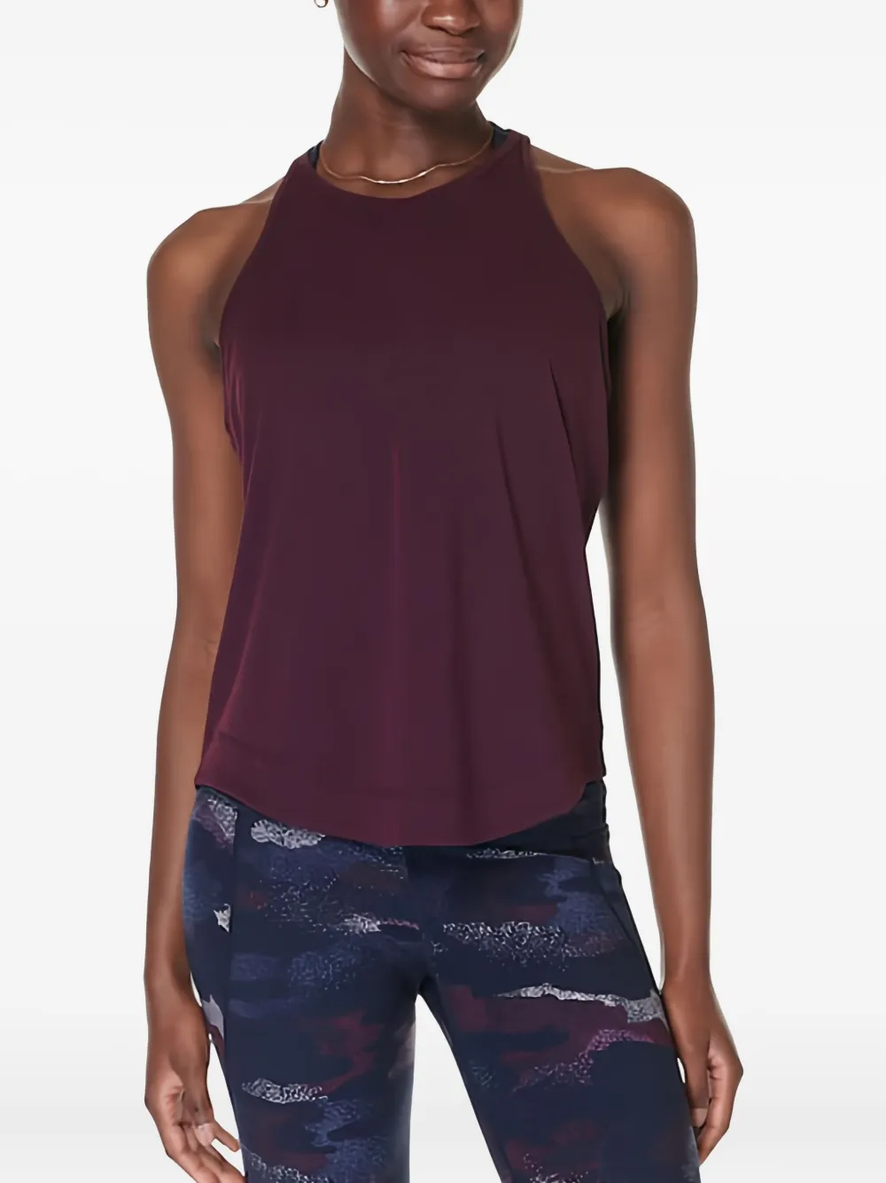Sweaty Betty Breathe Easy geribbelde top met racerback Paars