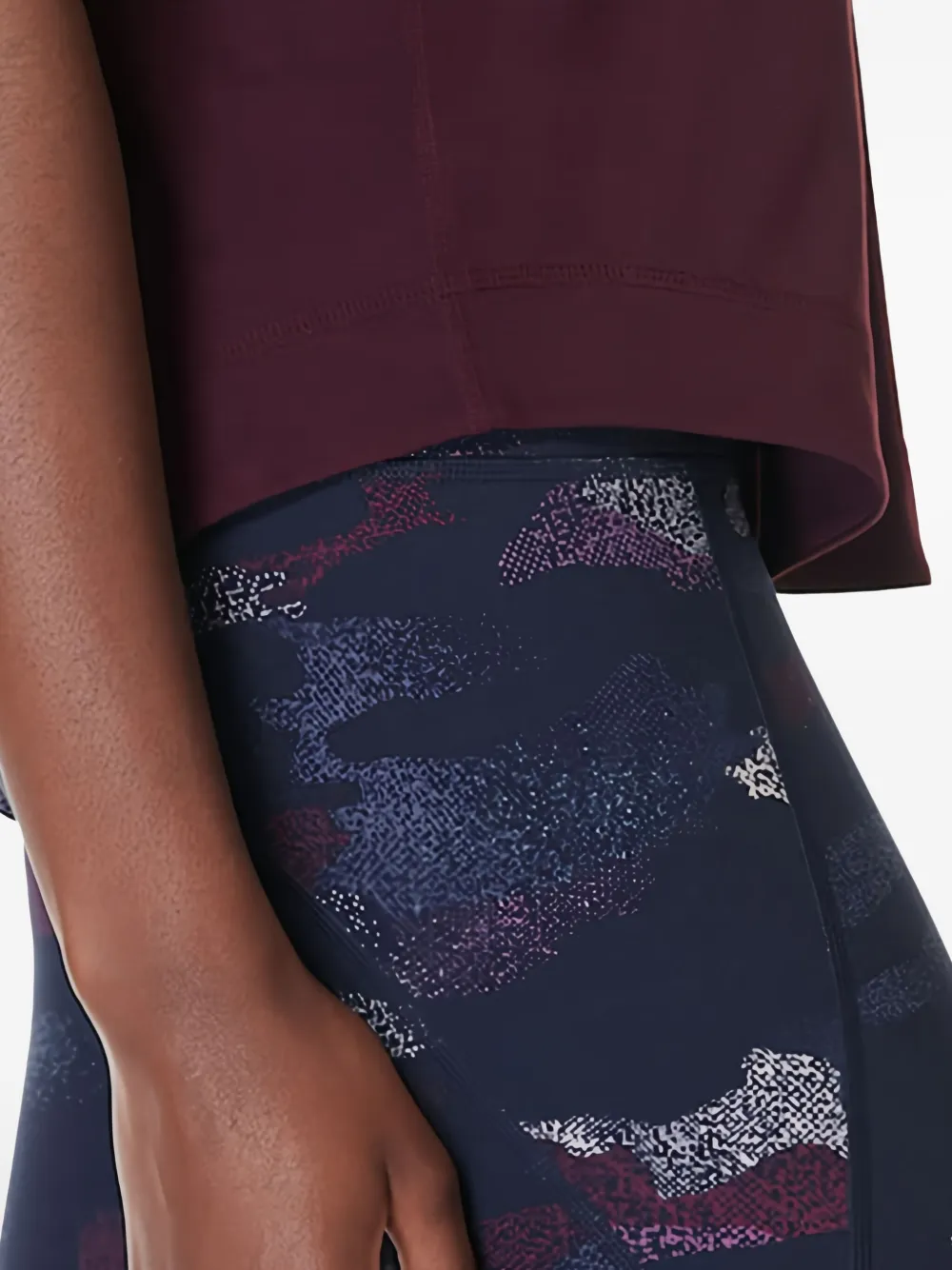 Sweaty Betty Breathe Easy geribbelde top met racerback Paars