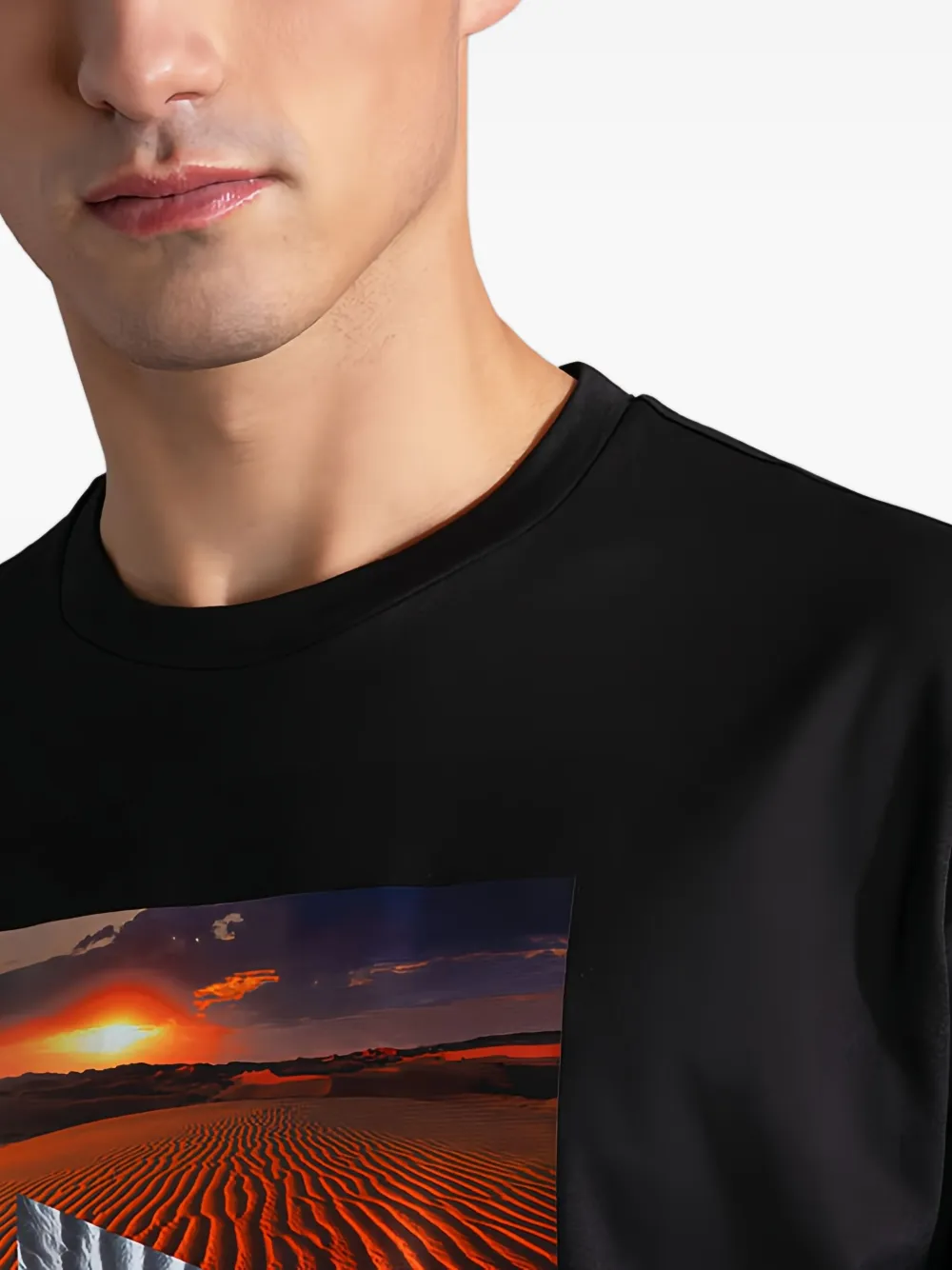 Paul & Shark T-shirt met grafische print Zwart