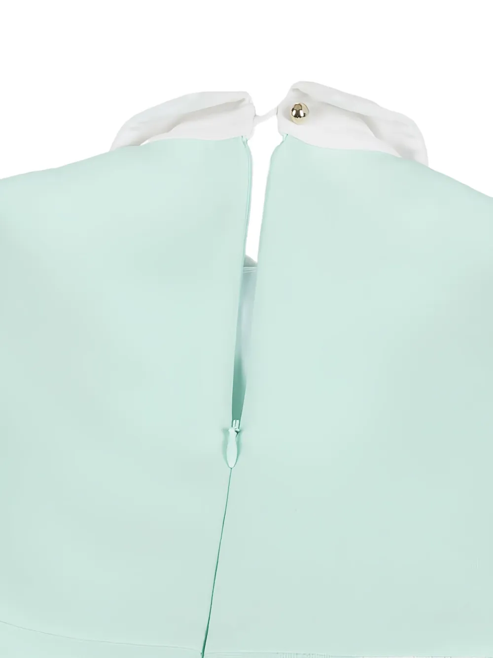 ELIE SAAB JUNIOR Verfraaide jurk met kraag Groen