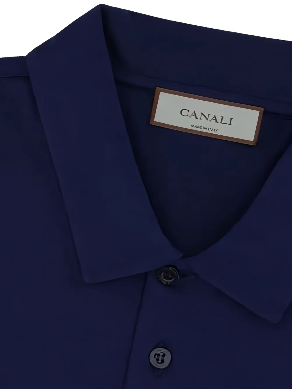 Canali Jersey Polo Shirt In Blue