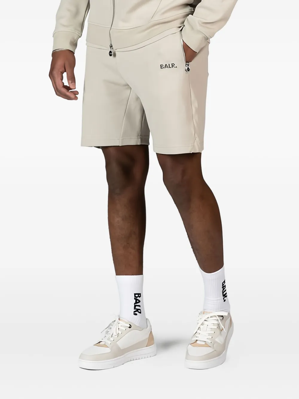 BALR. Shorts met ritszak en trekkoord Grijs